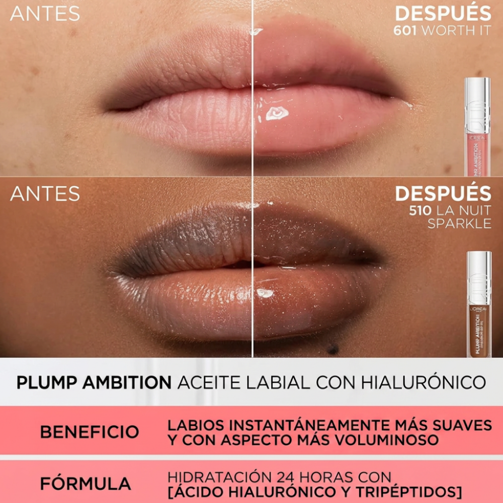 LOreal Plump Ambition Hyaluron plump gloss