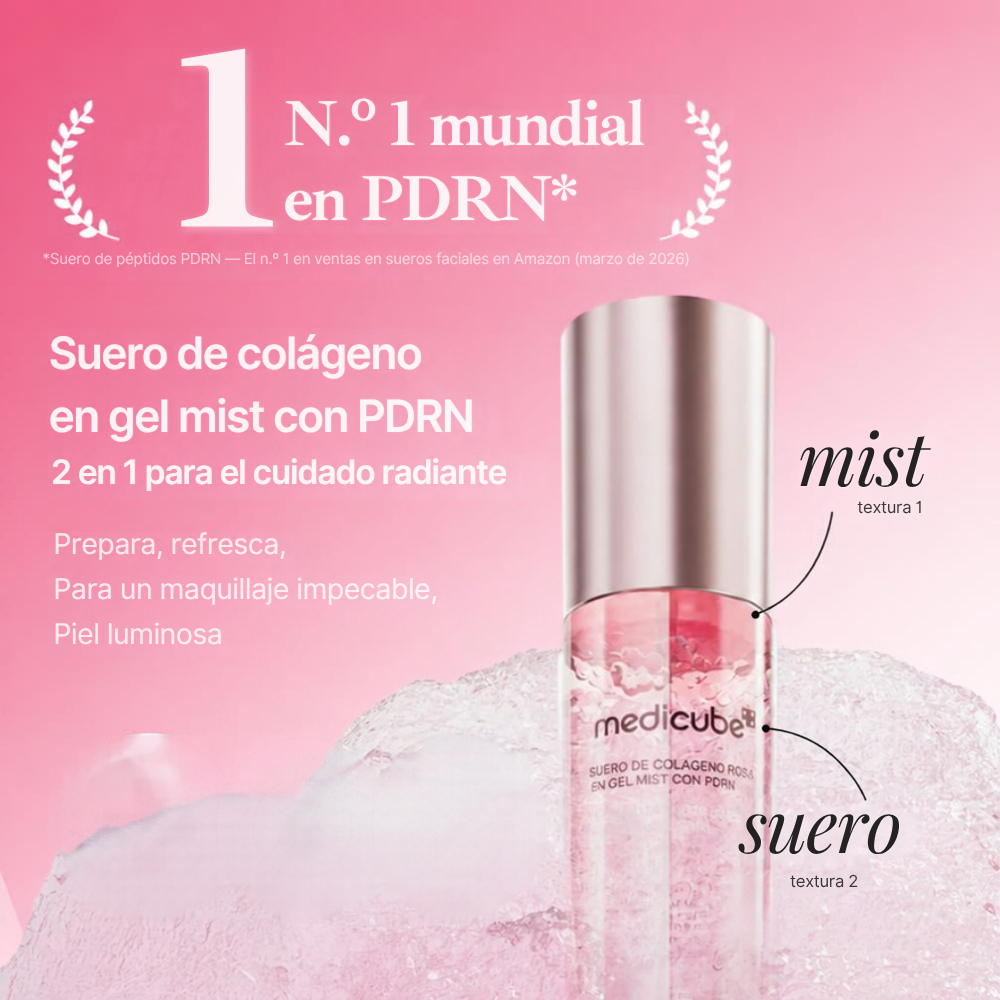 Medicube Jelly Mist Serum con colágeno PDRN rosa