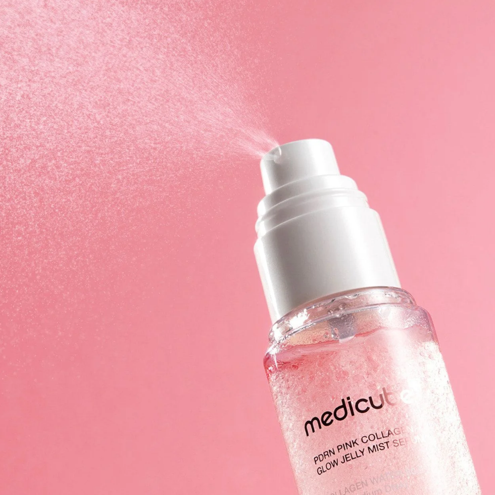 Medicube Jelly Mist Serum con colágeno PDRN rosa