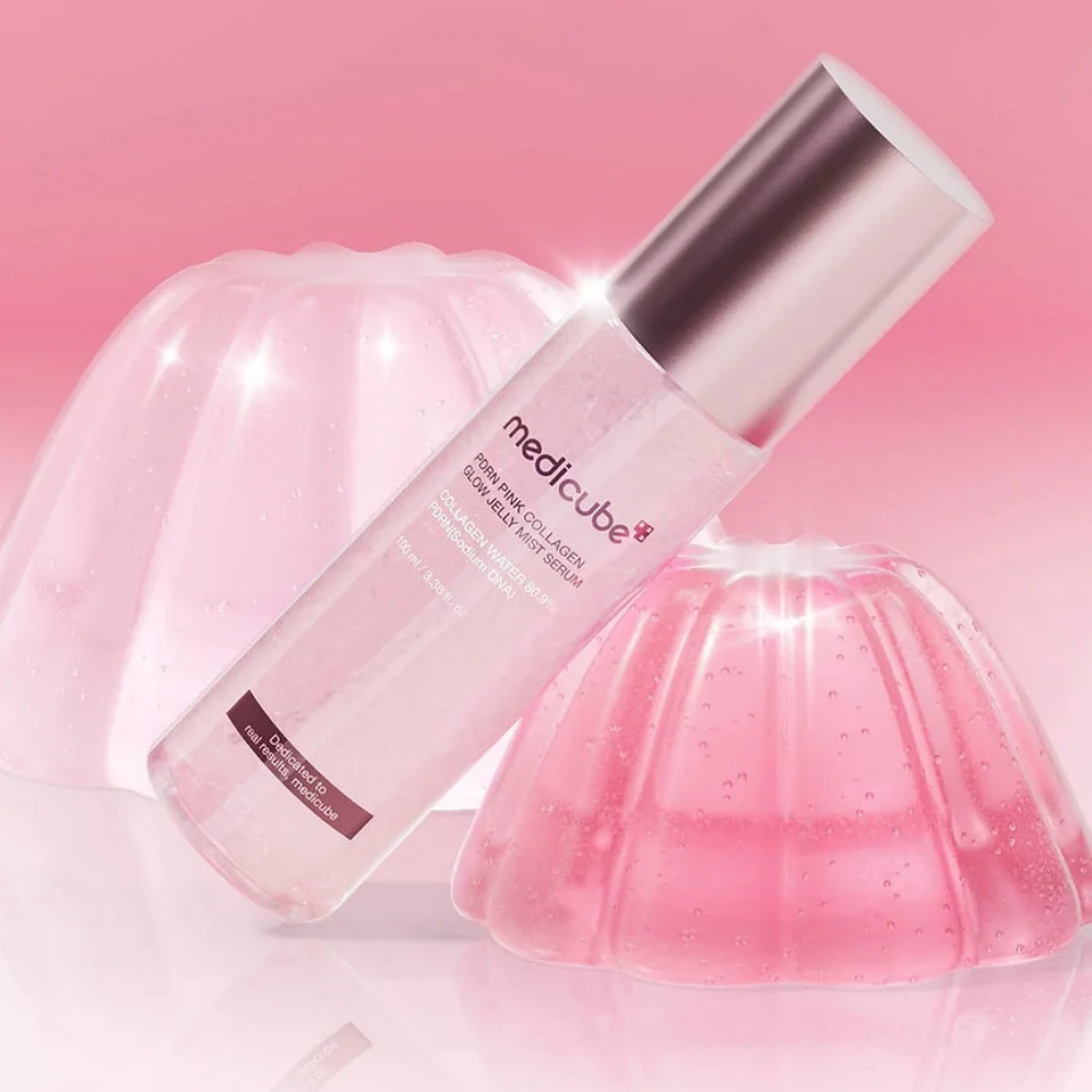 Medicube Jelly Mist Serum con colágeno PDRN rosa