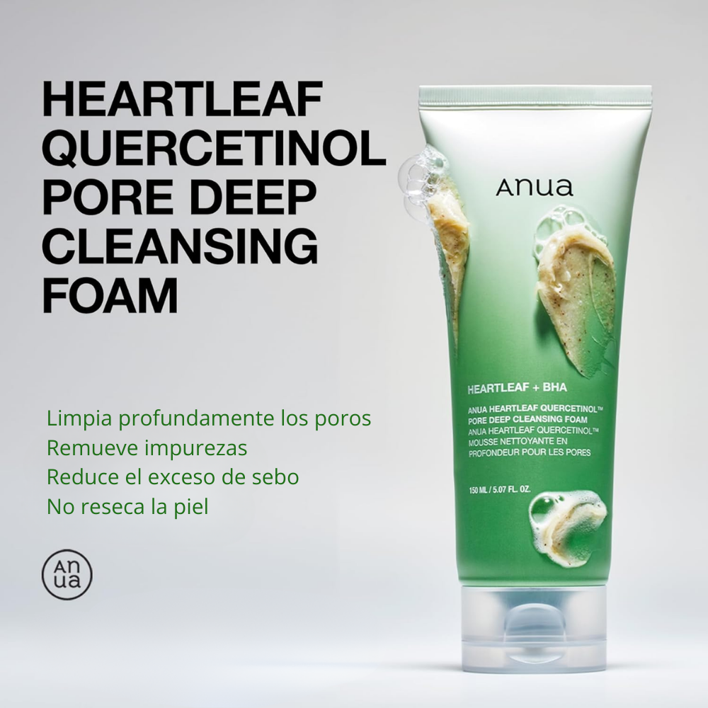 Heartleaf Quercetinol Pore deep cleansing foam - nudemakeupgt