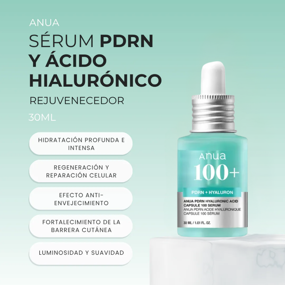 100+Anua PDRN - ácido hialurónico - nudemakeupgt