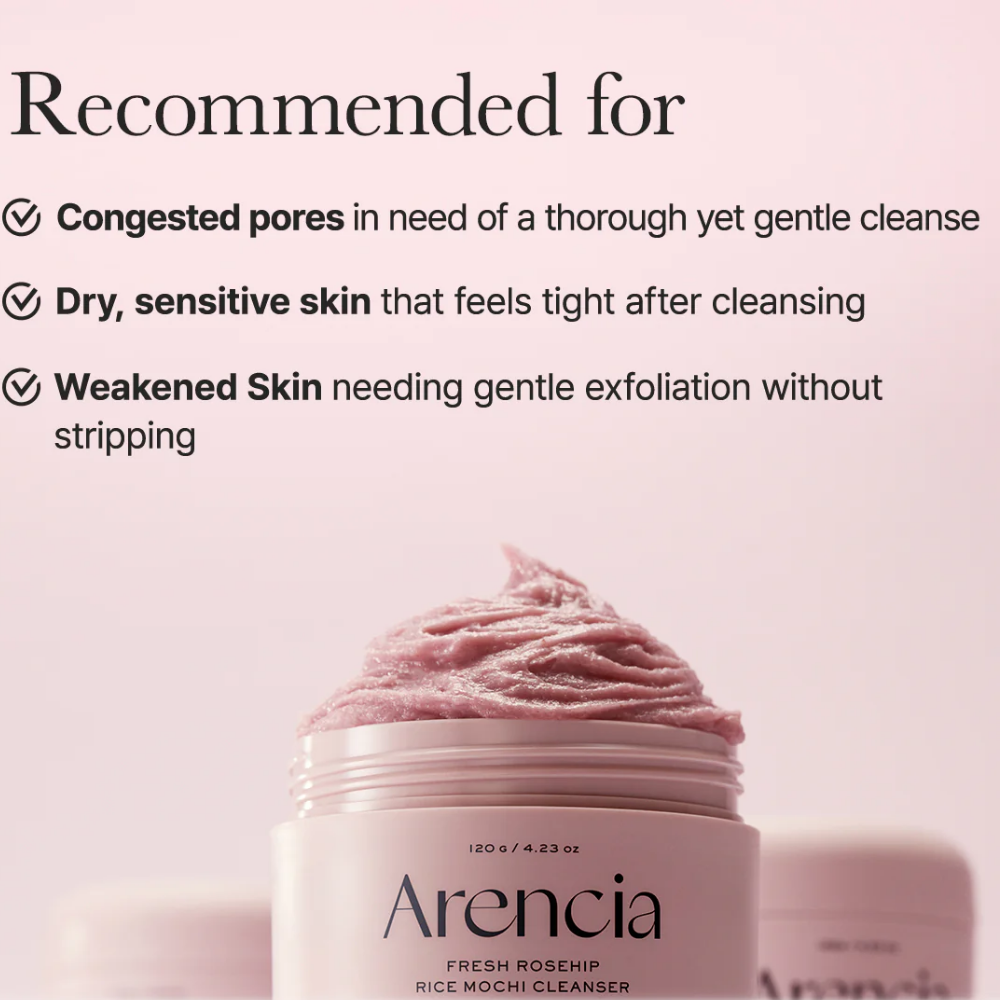 Fresh Rosehip Rice Mochi cleanser - nudemakeupgt