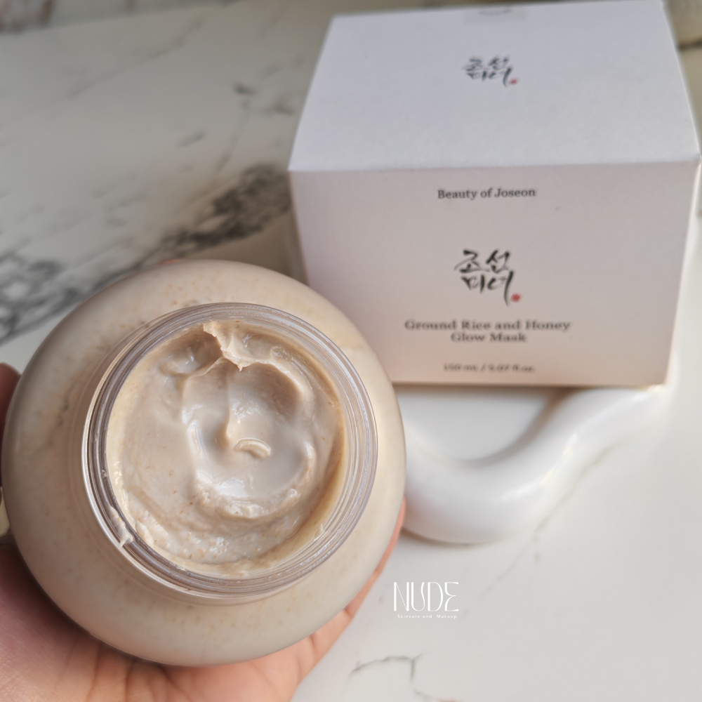 Ground rice and honey glow mask - nudemakeupgt