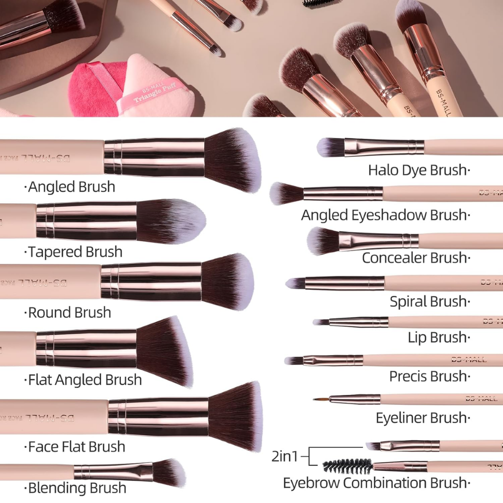 Brochas -Rosadas - nudemakeupgt