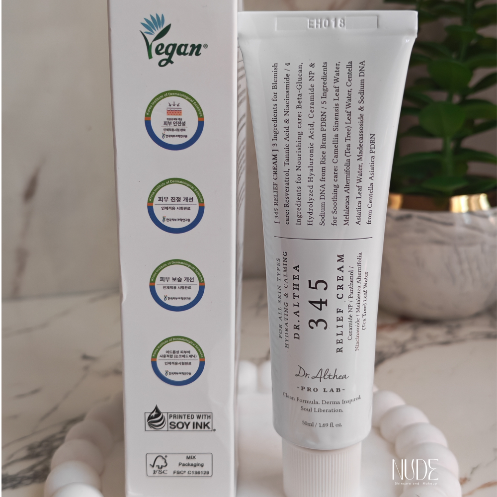 345 Relief Cream | Daily Face Moisturizer - nudemakeupgt