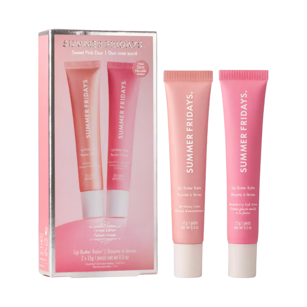 Sweet Pink Duo with Birthday Cake + Strawberry Soft Serve Lip