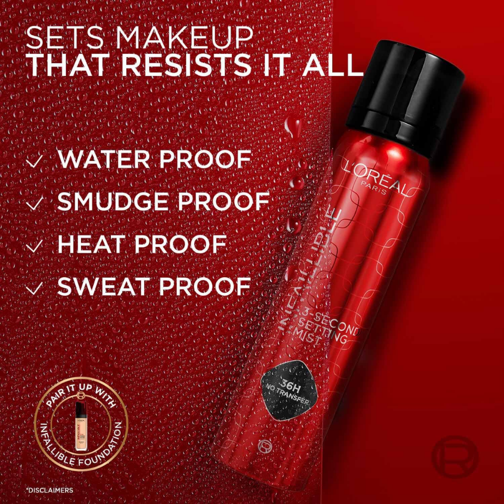 3-Second Setting Spray Mist - nudemakeupgt