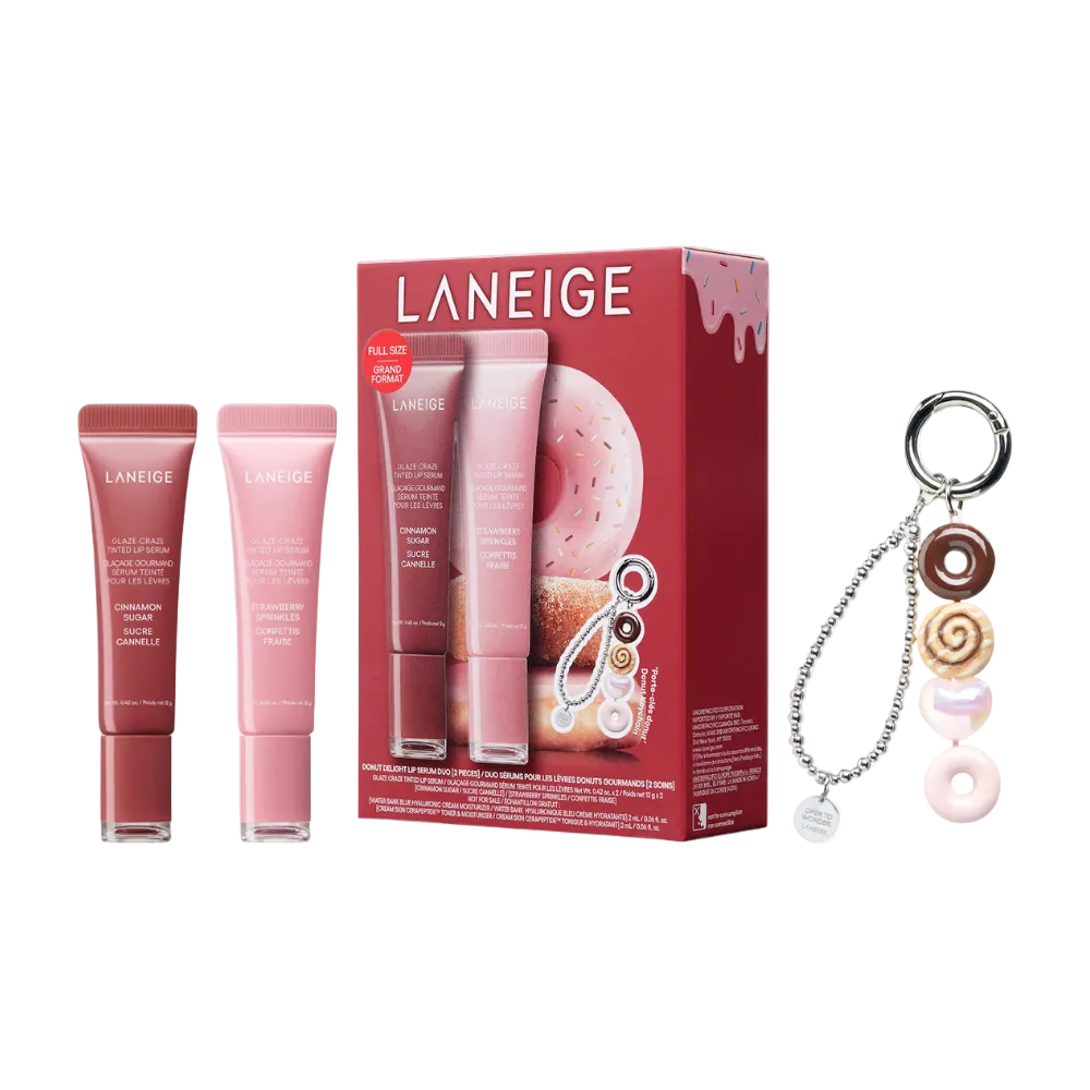 Glaze Craze Donut Delight Hydrating Tinted Lip Serum Duo