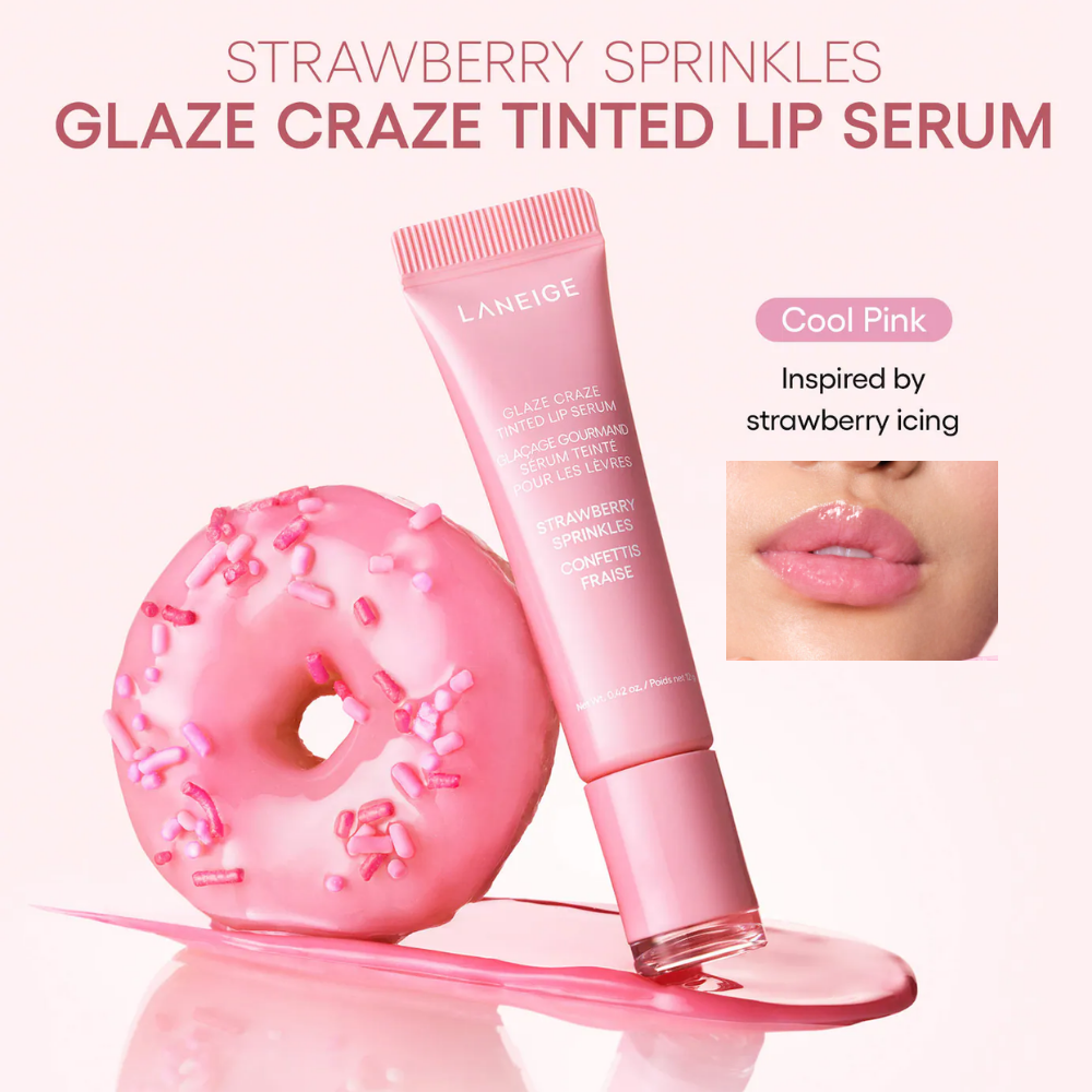 Glaze Craze Donut Delight Hydrating Tinted Lip Serum Duo