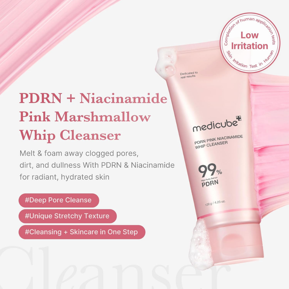 PDRN Pink niacinamide whip cleanser