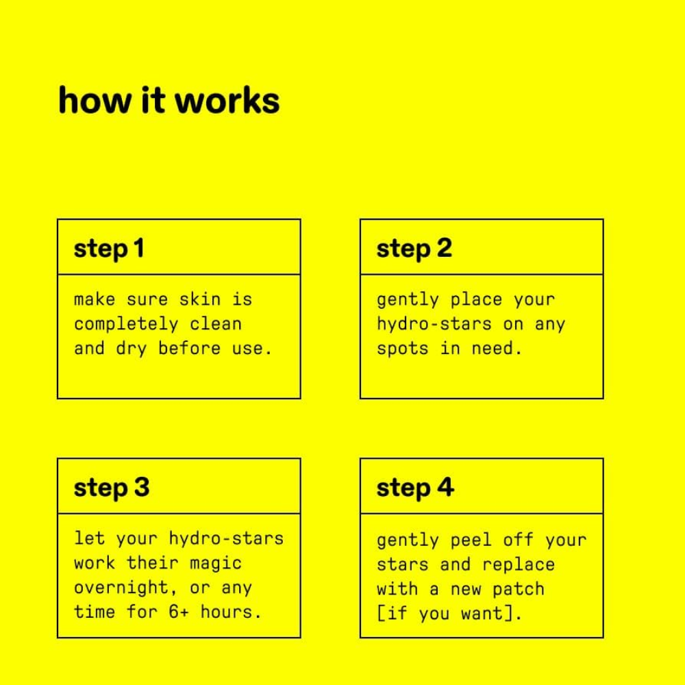 Hydro-Stars, Hydrocolloid Pimple Patches, - nudemakeupgt