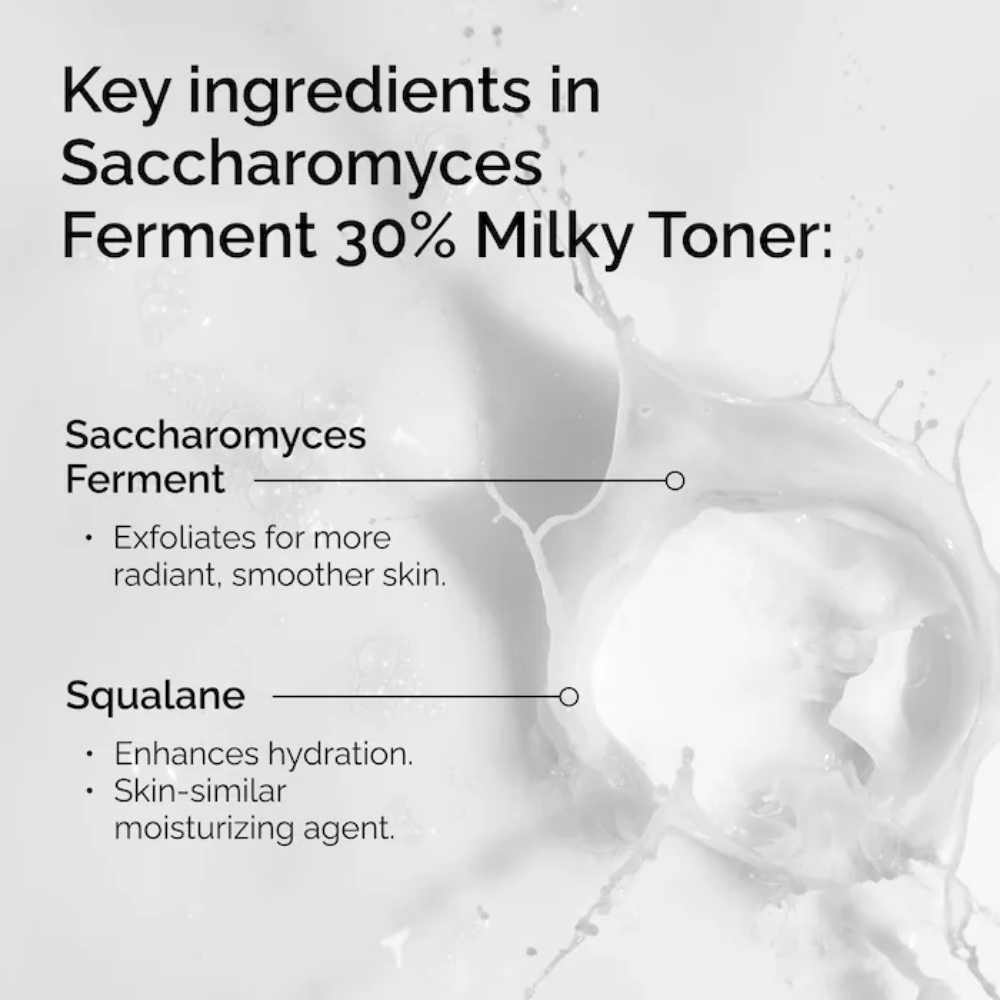 Saccharomyces Ferment 30% Milky Toner for Gentle